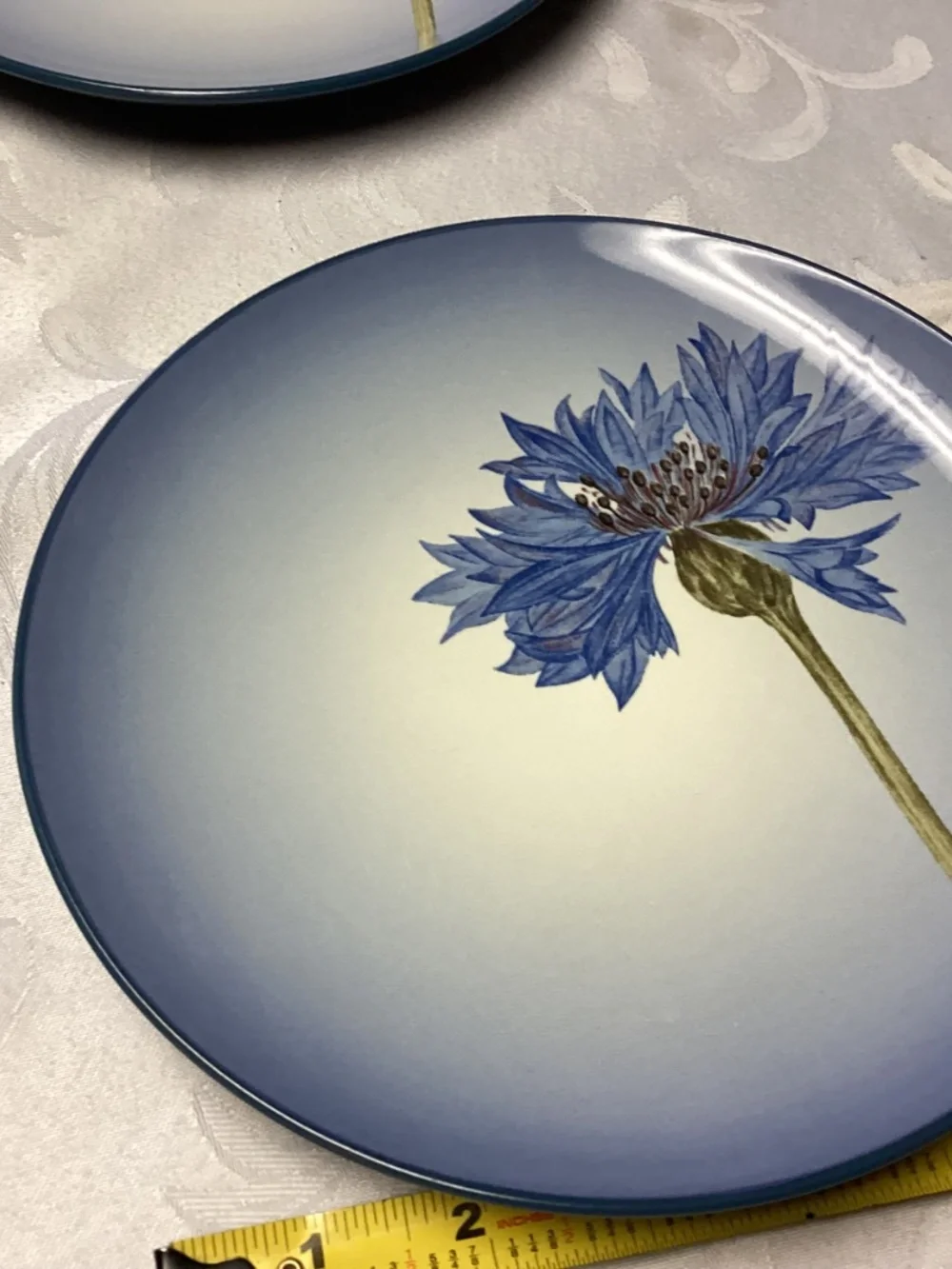 NORITAKE COLORWAVE. BLUE CORNFLOWER PLATES 4 pieces new